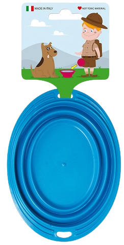  μπλε Μπολ φαγητού ή νερού για σκύλο ή γάτα - Πτυσσόμενη μπάρα - 1,0 λίτρο - Πολλά χρώματα