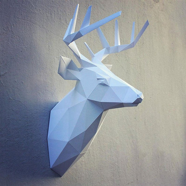 DIY Deer Head - Blue