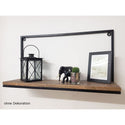 Bookshelf - Wall shelf - Bookcase 75 x 40 x 20 cm Liverpool - Metal frame matt black