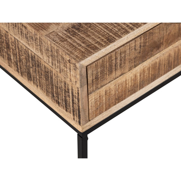 Bedside table wooden bedside table - Night console branded Maya - Side table with metal frame