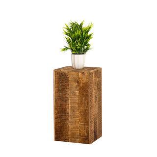 Flower column, flower stool made of mango wood - Dimensions 27x27 cm - height 50 or 73 cm