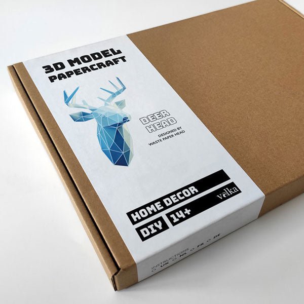 DIY Deer Head - Blue