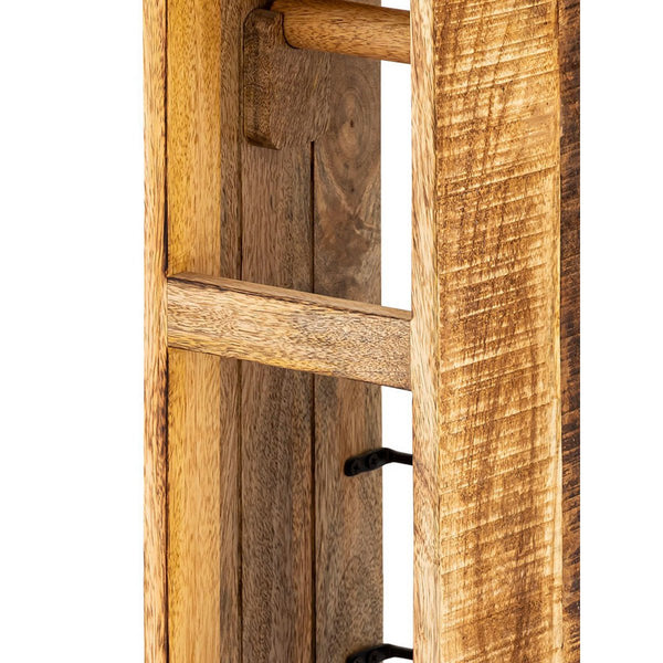 Θήκη χαρτιού υγείας ξύλο 17x17cm - Θήκη για ρολό υγείας από τετράγωνο ξύλο μάνγκο