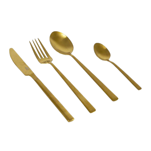 Cutlery set - 16 parts for 4 people - Model Fairbaks - Gold or black