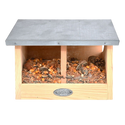 Feeding house for squirrels - Διπλό σπίτι για τάισμα σκίουρων