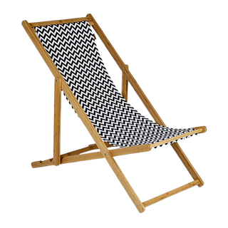 Καρέκλα εξωτερικού χώρου - Καρέκλα παραλίας από μπαμπού και καμβά - Model Soho