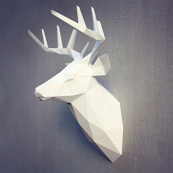 DIY Deer Head - Blue