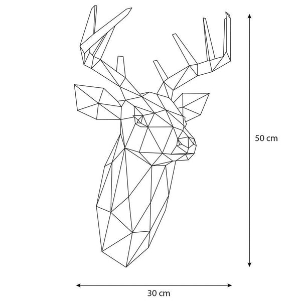 DIY Deer Head - Blue