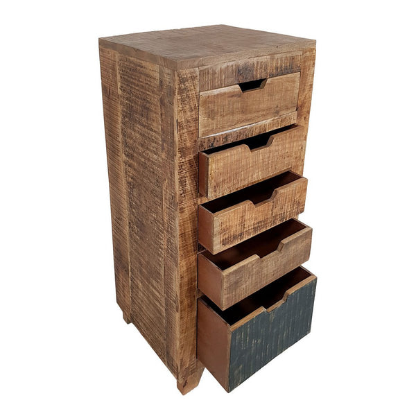 Συρταριέρα - Πύργος συρταριών - Μπουφές California φυσικό ξύλο μάνγκο - Π 40 / Υ 92 cm