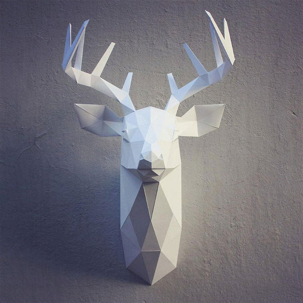 DIY Deer Head - Blue