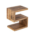 Side table wood - S shape - Coffee table Sissi - Flower column - Mango wood