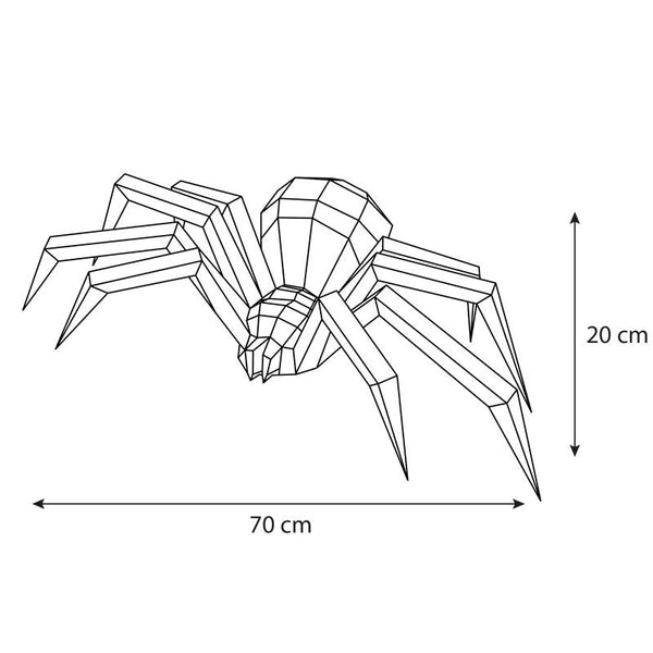 DIY/do it yourself spider - Μαύρο και κόκκινο